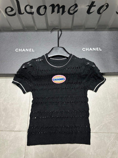 Chanel - T-Shirt Rose/Noir/Bleu/Blanc