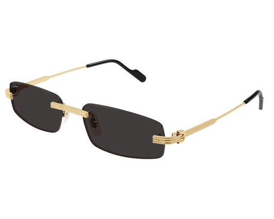 Cartier - Lunettes solaires Cartier Première Monture Or Verres Gris