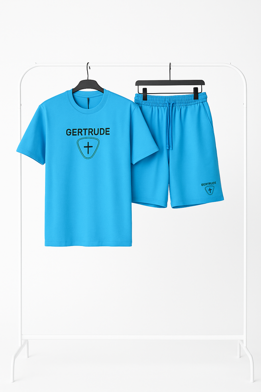 T-shirt Gertrude bleu foncée - Short + T-Shirt
