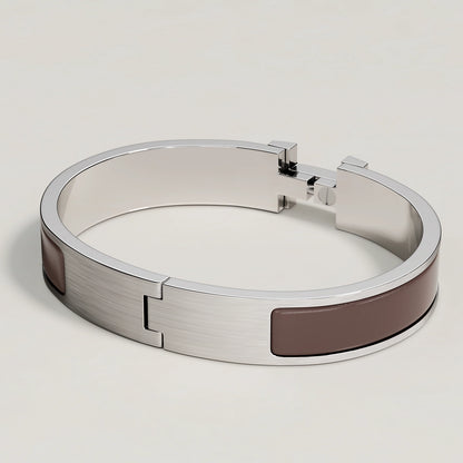 Hermès - Bracelet Clic HH Cacao Mat