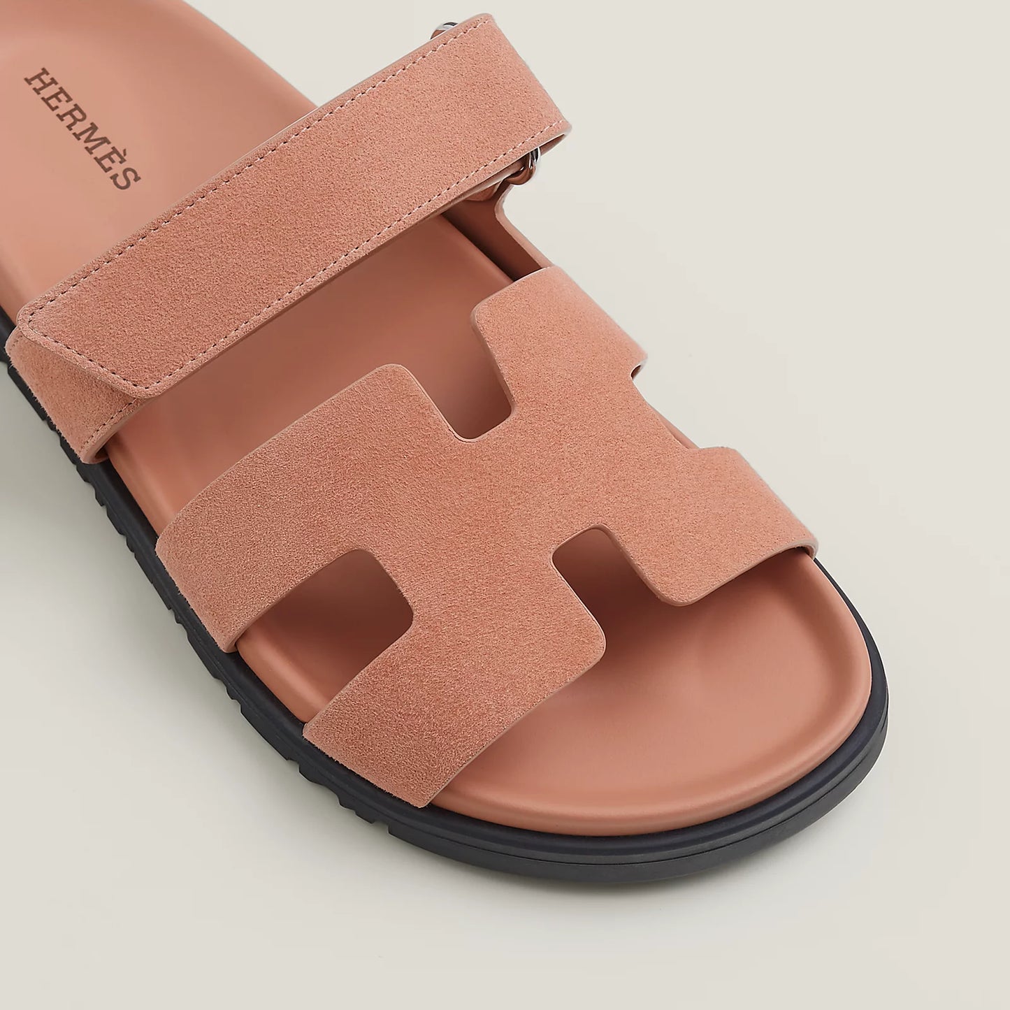 Hermès - Sandales Chypre Rose Clair