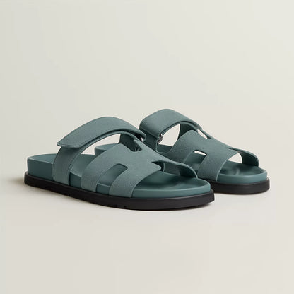 Hermès - Sandales Chypre Bleu Tonnerre