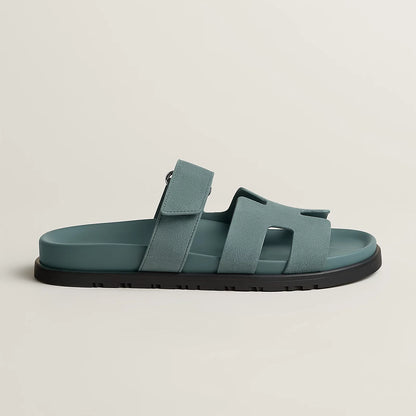 Hermès - Sandales Chypre Bleu Tonnerre