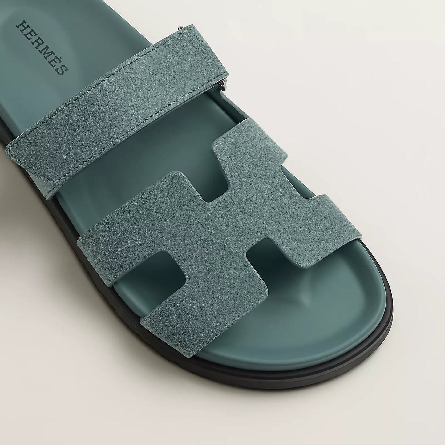 Hermès - Sandales Chypre Bleu Tonnerre
