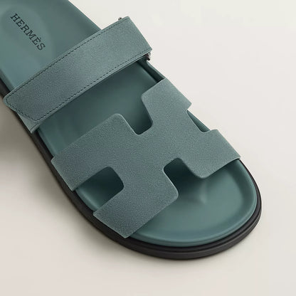 Hermès - Sandales Chypre Bleu Tonnerre
