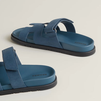 Hermès - Sandales Chypre Bleu Turquin