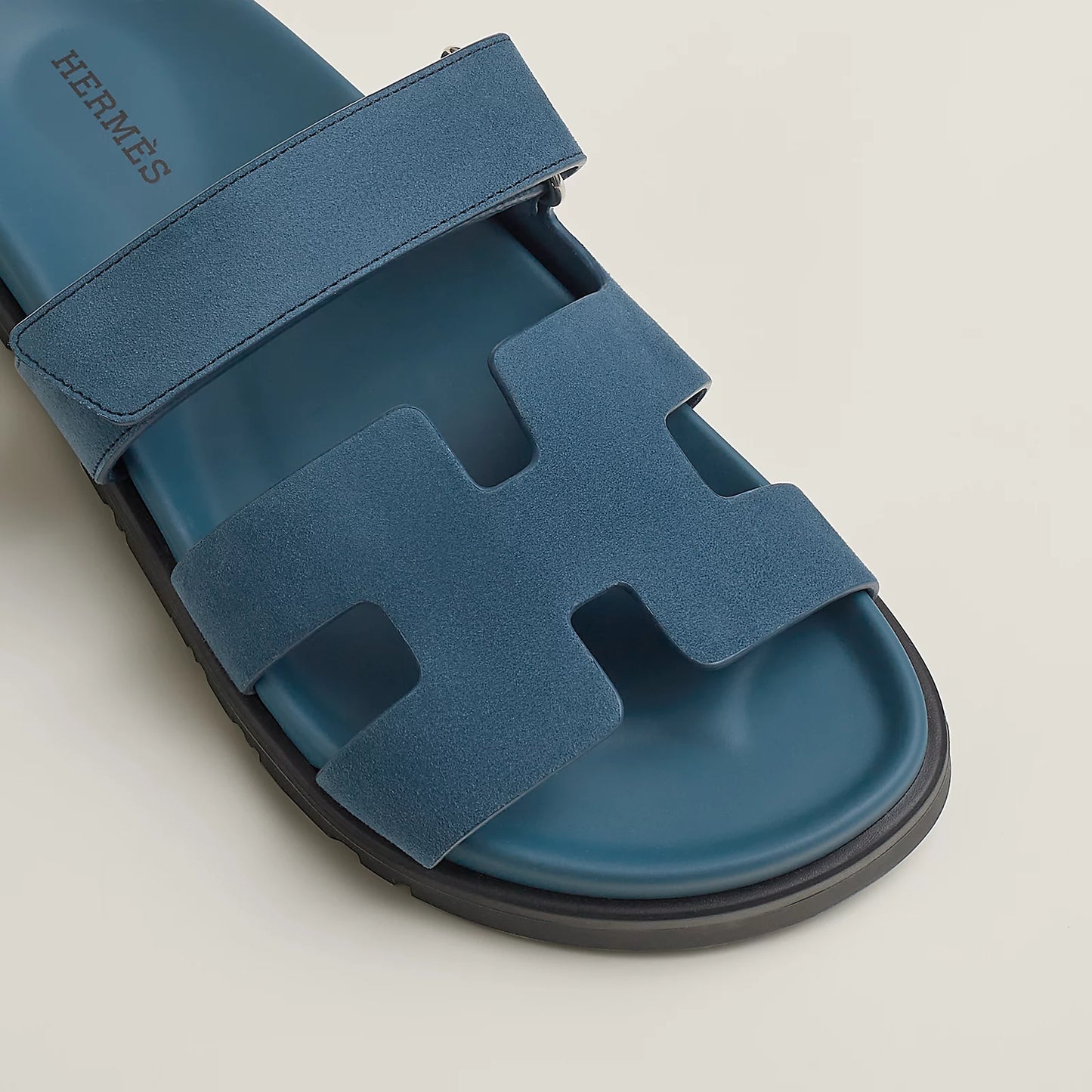 Hermès - Sandales Chypre Bleu Turquin