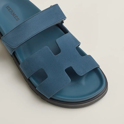 Hermès - Sandales Chypre Bleu Turquin