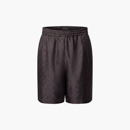 Louis Vuitton - Ensemble SHORT + CHEMISE imprimé Monogram en soie