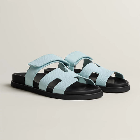 Hermès - Sandales Chypre Bleu Brume