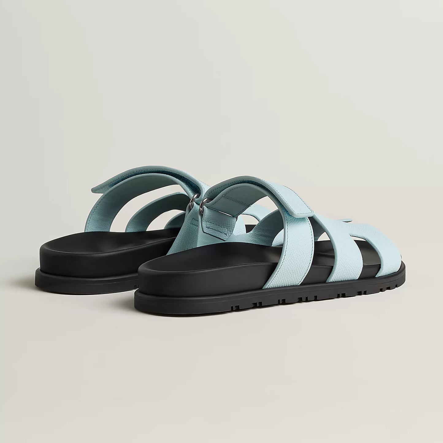 Hermès - Sandales Chypre Bleu Brume
