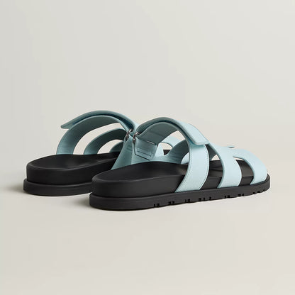 Hermès - Sandales Chypre Bleu Brume