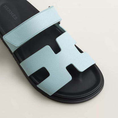 Hermès - Sandales Chypre Bleu Brume