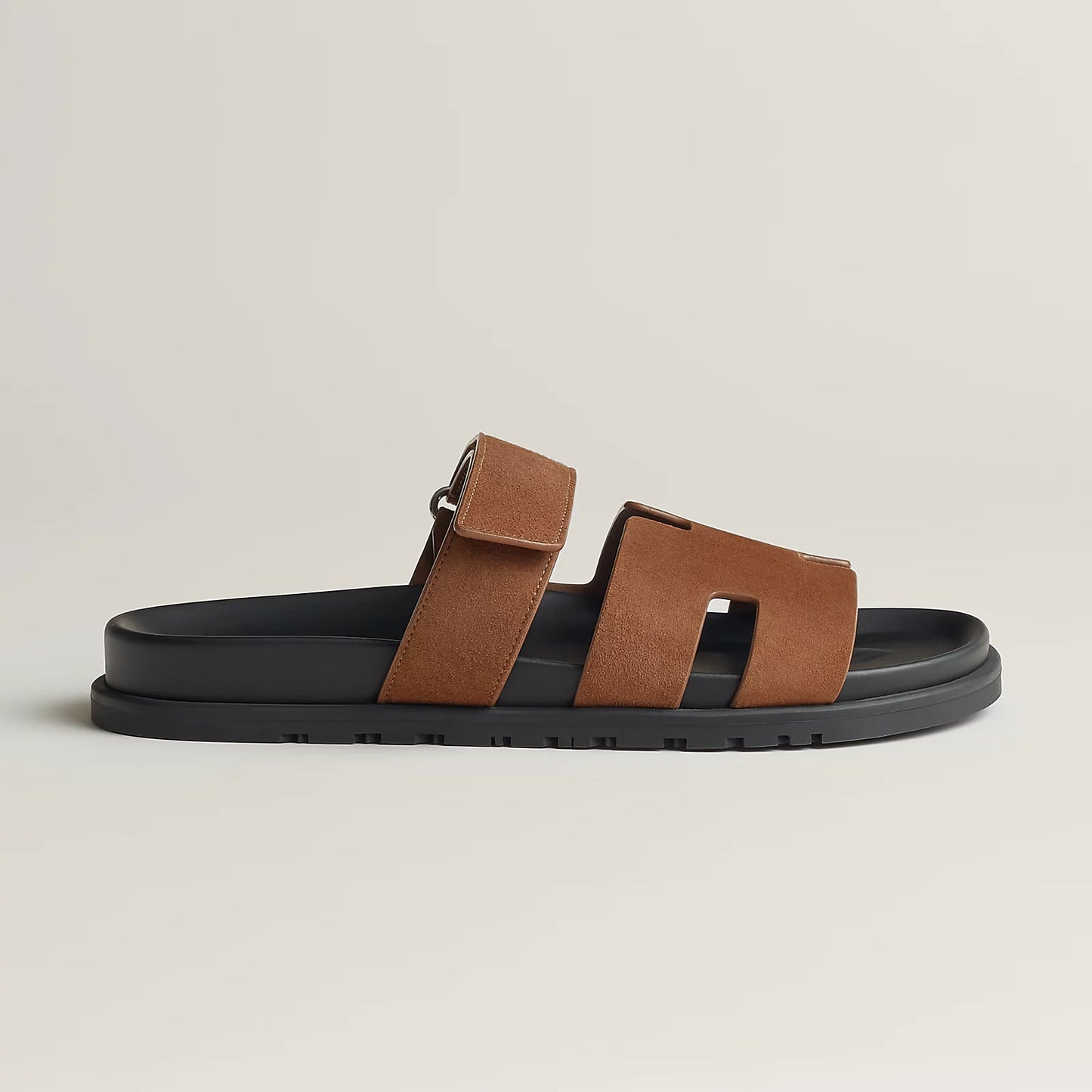 Hermès - Sandales Chypre Brun Fumé