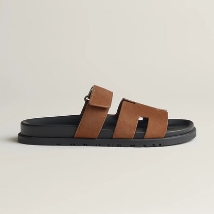 Hermès - Sandales Chypre Brun Fumé