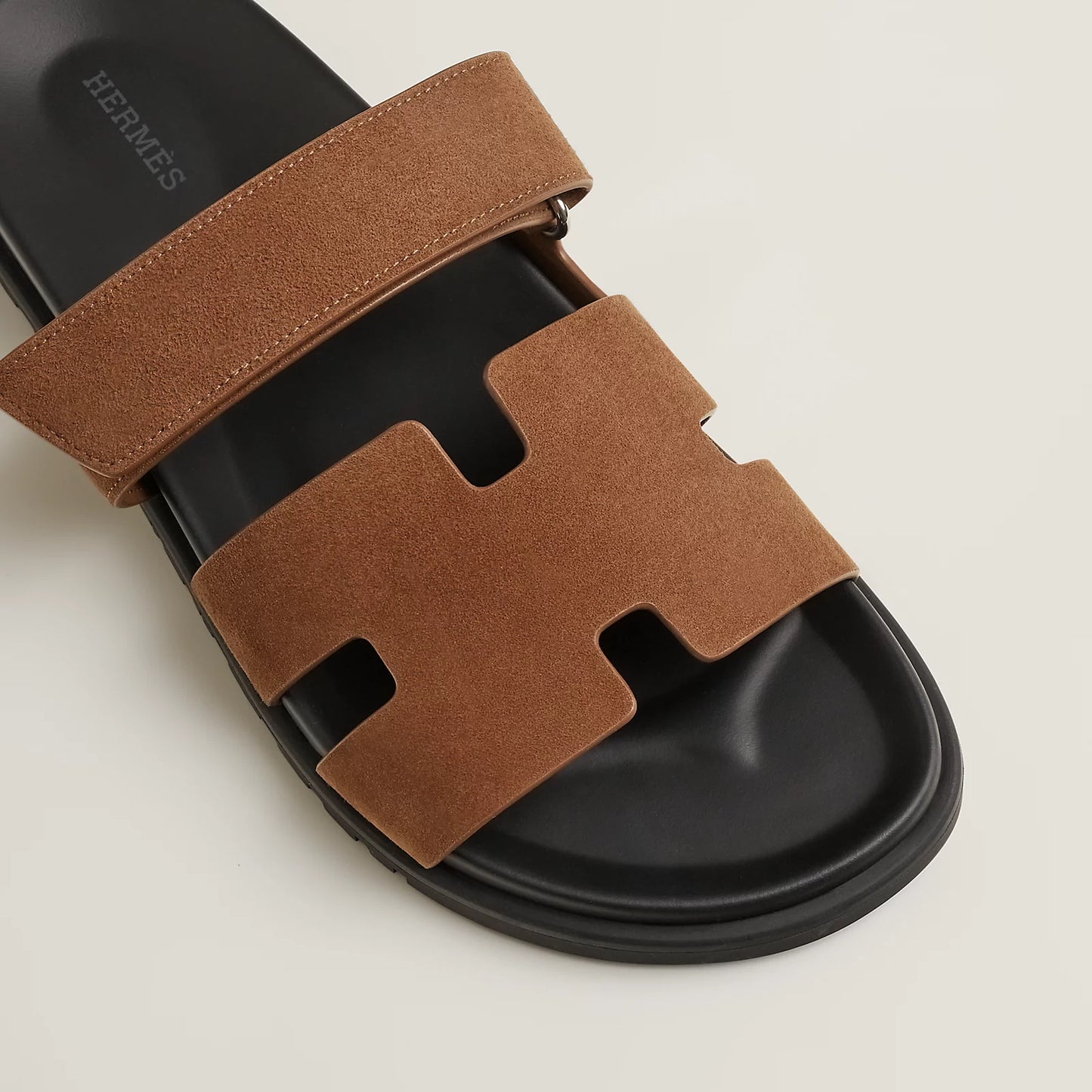 Hermès - Sandales Chypre Brun Fumé