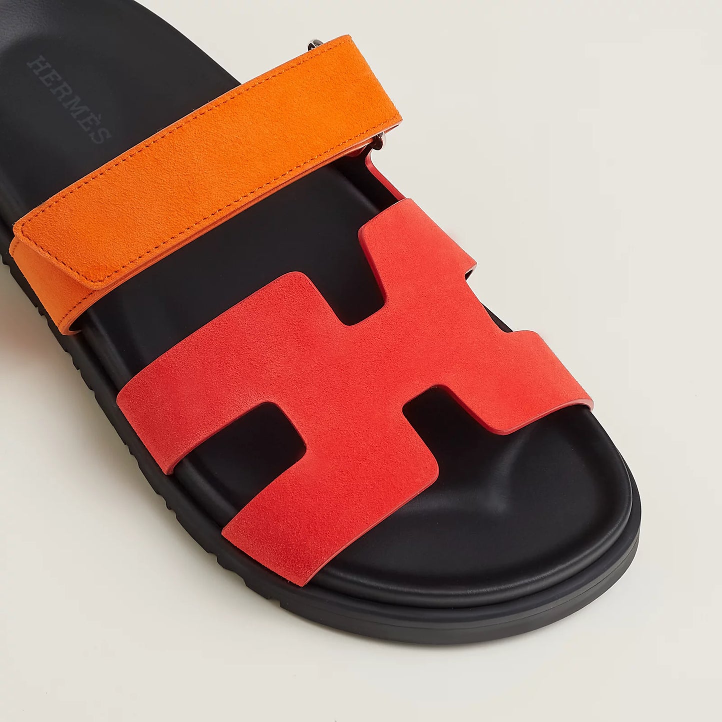 Hermès - Sandales Chypre Rouge Écarlate / Sunset