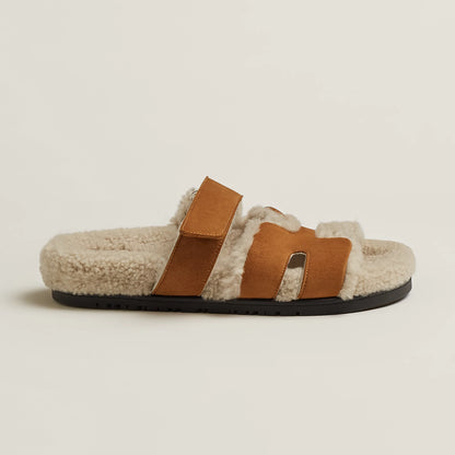 Hermès - Sandales Chypre Naturel / Écru