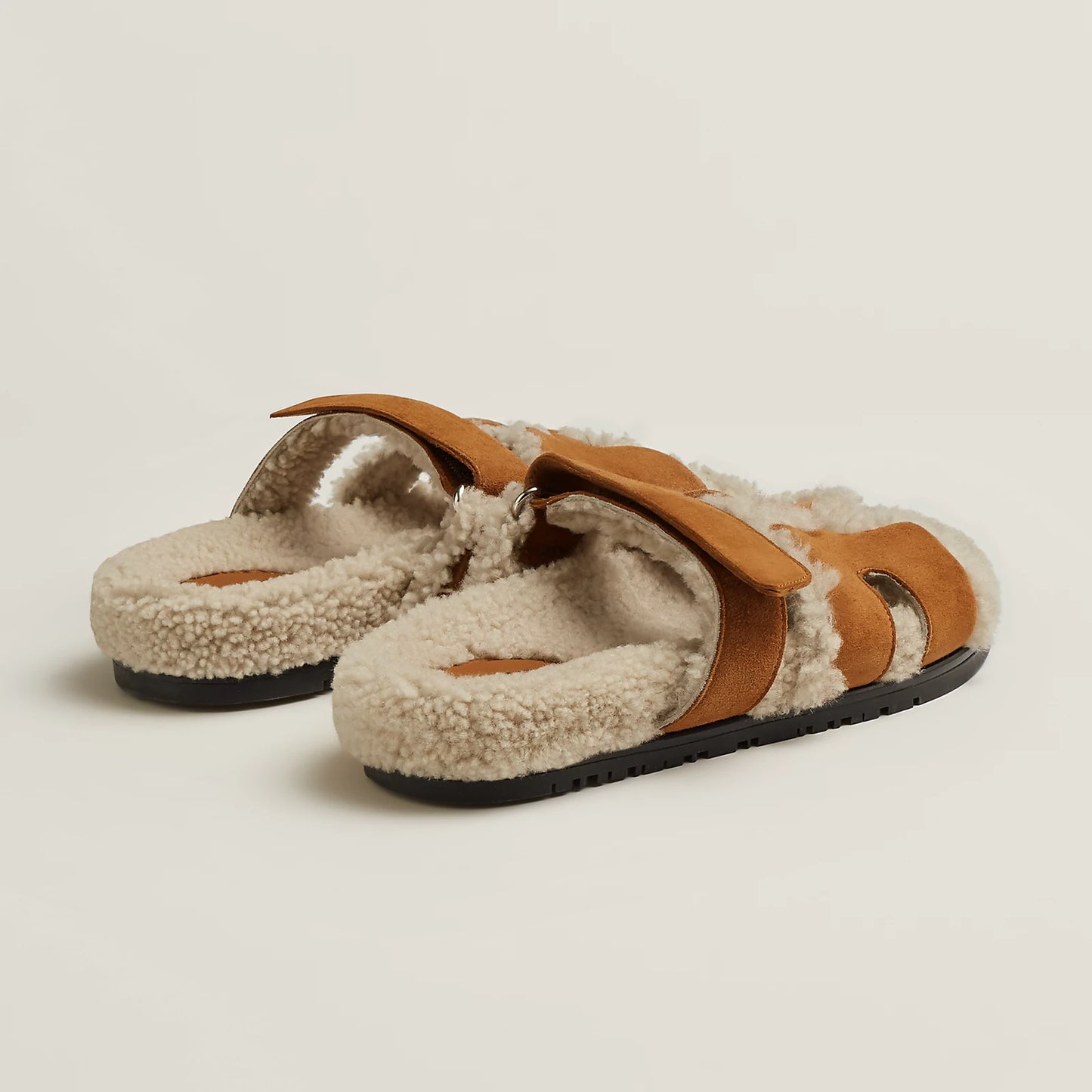 Hermès - Sandales Chypre Naturel / Écru