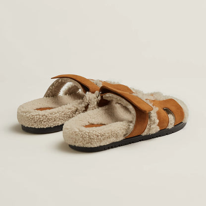 Hermès - Sandales Chypre Naturel / Écru