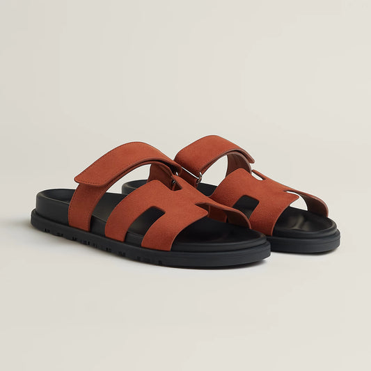 Hermès - Sandales Chypre Orange Canyon