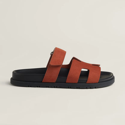 Hermès - Sandales Chypre Orange Canyon