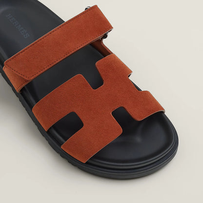 Hermès - Sandales Chypre Orange Canyon
