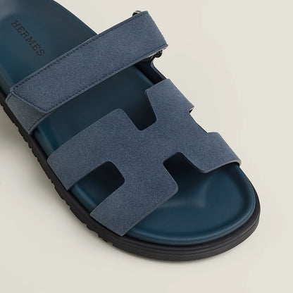 Hermès - Sandales Chypre Bleu Céleste