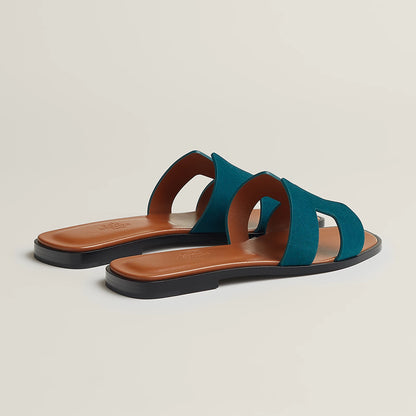 Hermès - Sandales Oran Vert Mousse
