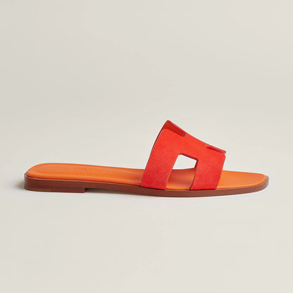 Hermès - Sandales Oran Rouge Écarlate