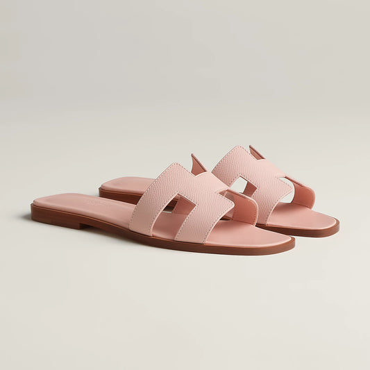 Hermès - Sandales Oran Rose Pâle