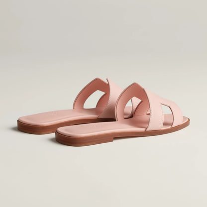 Hermès - Sandales Oran Rose Pâle