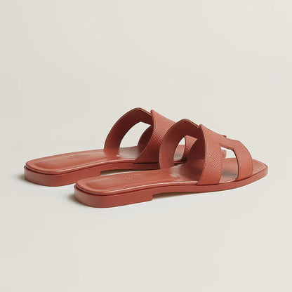 Hermès - Sandales Oran Orange Canyon