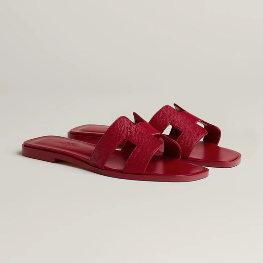 Hermès - Sandales Oran Rose Framboise