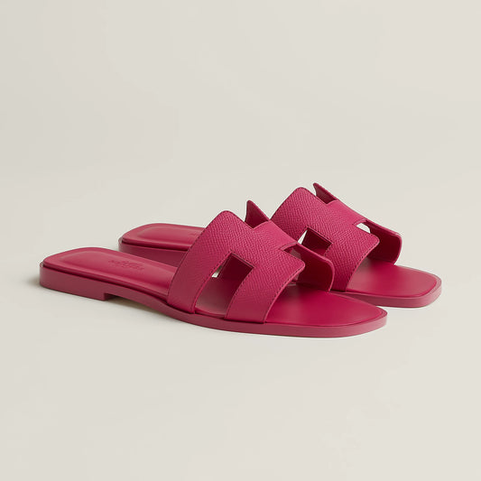 Hermès - Sandales Oran Rose Bougainvillier