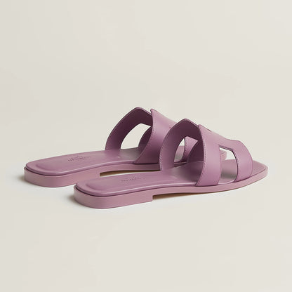 Hermès - Sandales Oran Bruyère