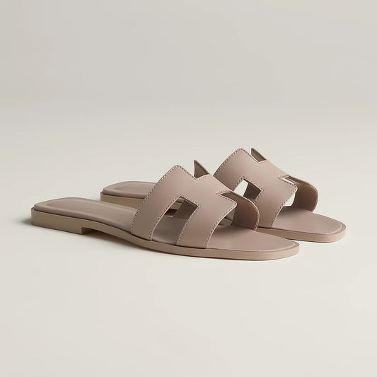 Hermès - Sandales Oran Beige Mastic