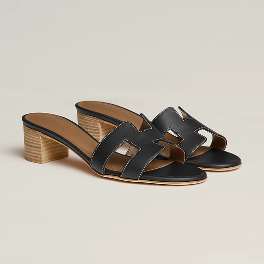 Hermès - Sandales Oasis Noir