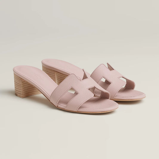 Hermès - Sandales Oasis Rose Porcelaine