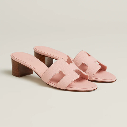 Hermès - Sandales Oasis Rose Pâle