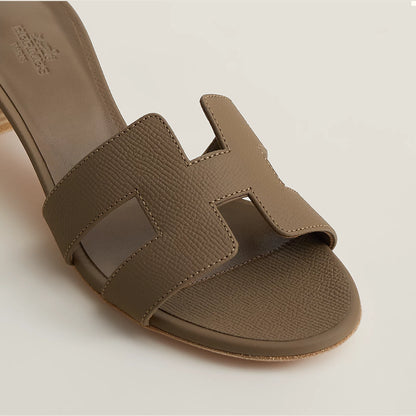 Hermès - Sandales Oasis Étoupe