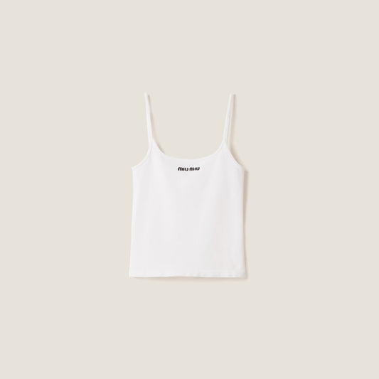 Miu Miu - Haut sans coutures Blanc