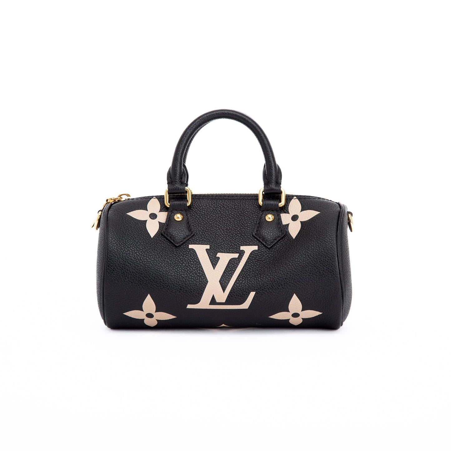 Louis Vuitton Black/Beige Bicolor Monogram Giant Empreinte Papillon BB