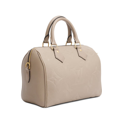 Louis Vuitton 2024 Dune Monogram Empreinte Leather Speedy Bandouliere 30 w/ Strap & Box