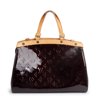 Louis Vuitton Amarante Monogram Vernis Brea MM w/ Strap