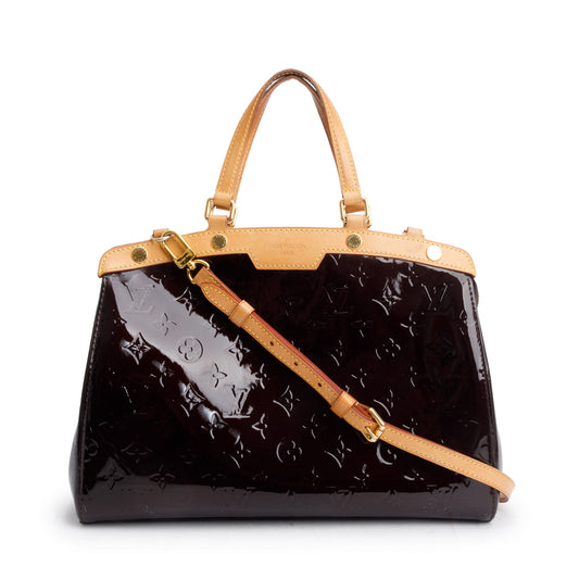 Louis Vuitton Amarante Monogram Vernis Brea MM w/ Strap