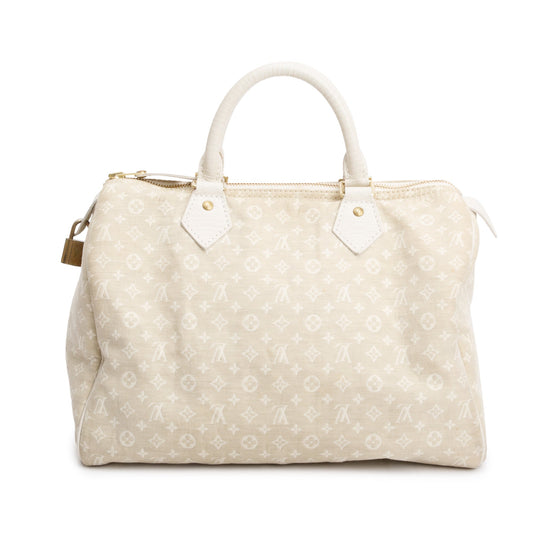Louis Vuitton Beige Monogram Mini Lin Speedy 30