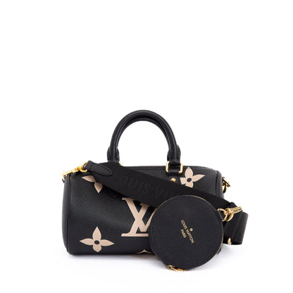 Louis Vuitton Black/Beige Bicolor Monogram Giant Empreinte Papillon BB