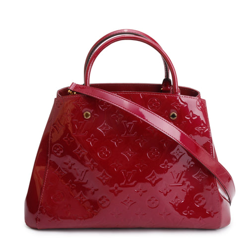 Louis Vuitton Burgundy Monogram Vernis Montaigne