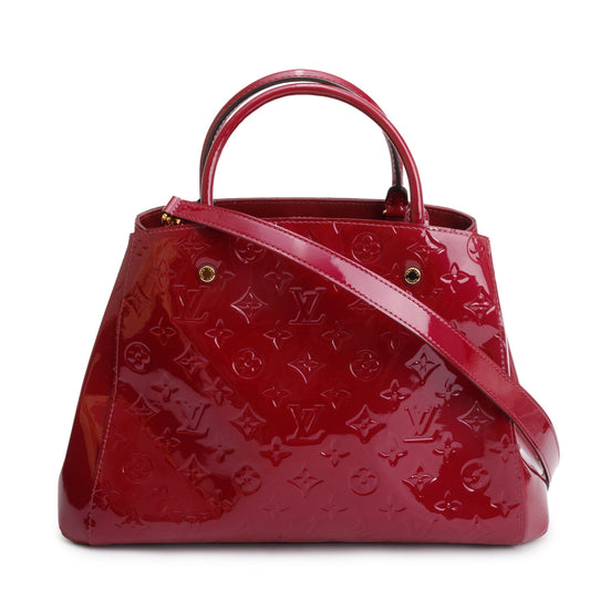 Louis Vuitton Burgundy Monogram Vernis Montaigne